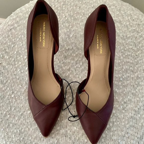 Marc New York Burgundy Heels NEW - 6 - Picture 3 of 11